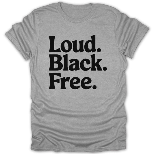 Loud Black Free Tee - Zion Threadz