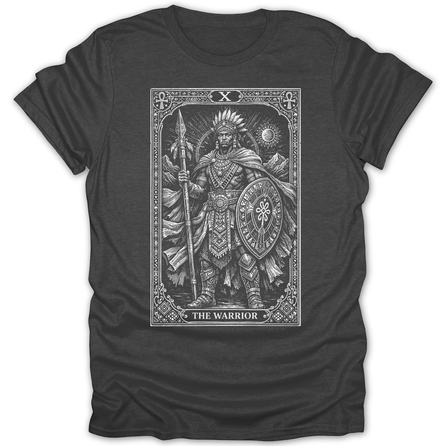 The Warrior Sacred Ancient Figure Tarot Style Art product type
