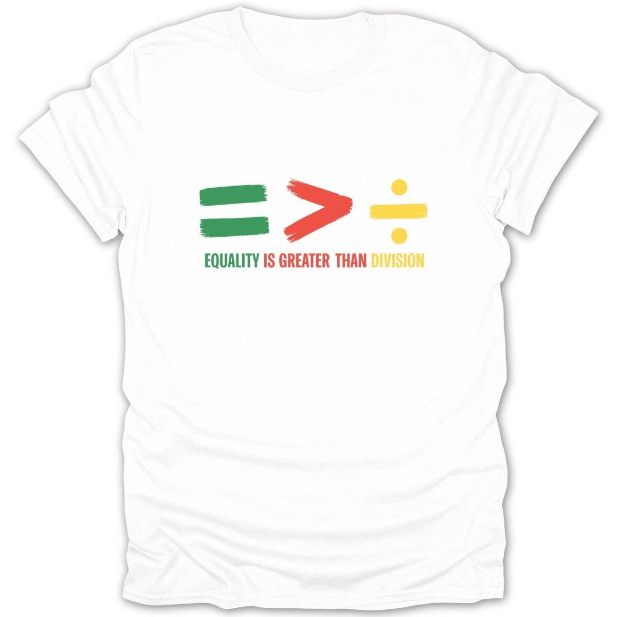 Equality Greater Than Division C Tee - Zion Threadz