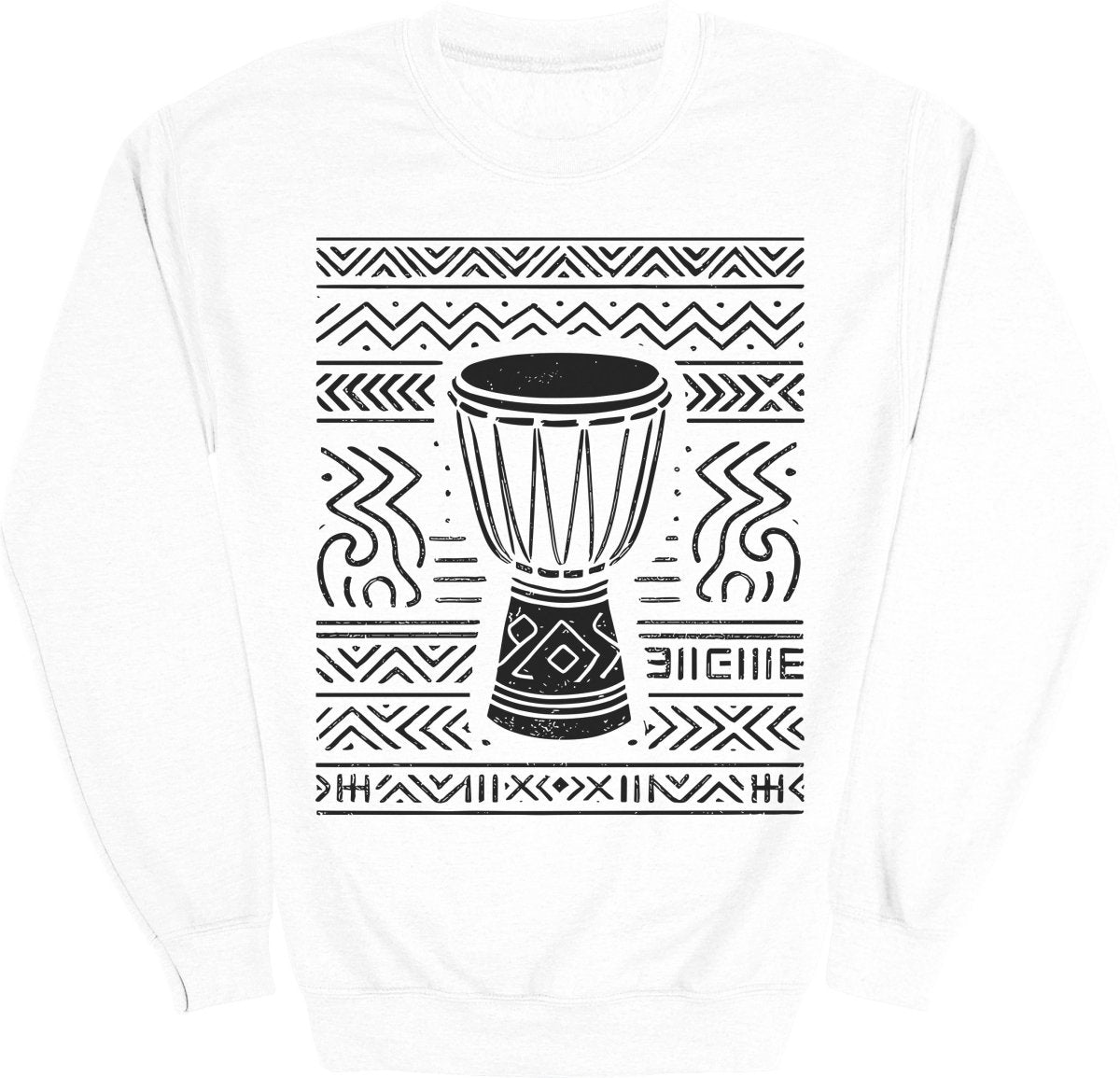 Tribal Drum Pattern Sweatshirt - Zion Threadz