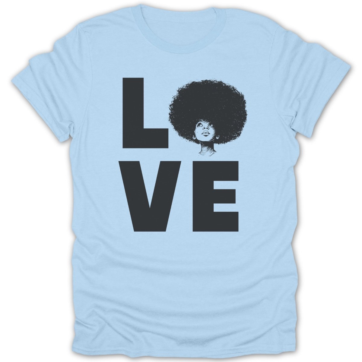 Big Love Afro Girl Tee - Zion Threadz