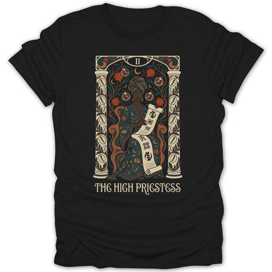 High Priestess Color Tarot Tee - Zion Threadz