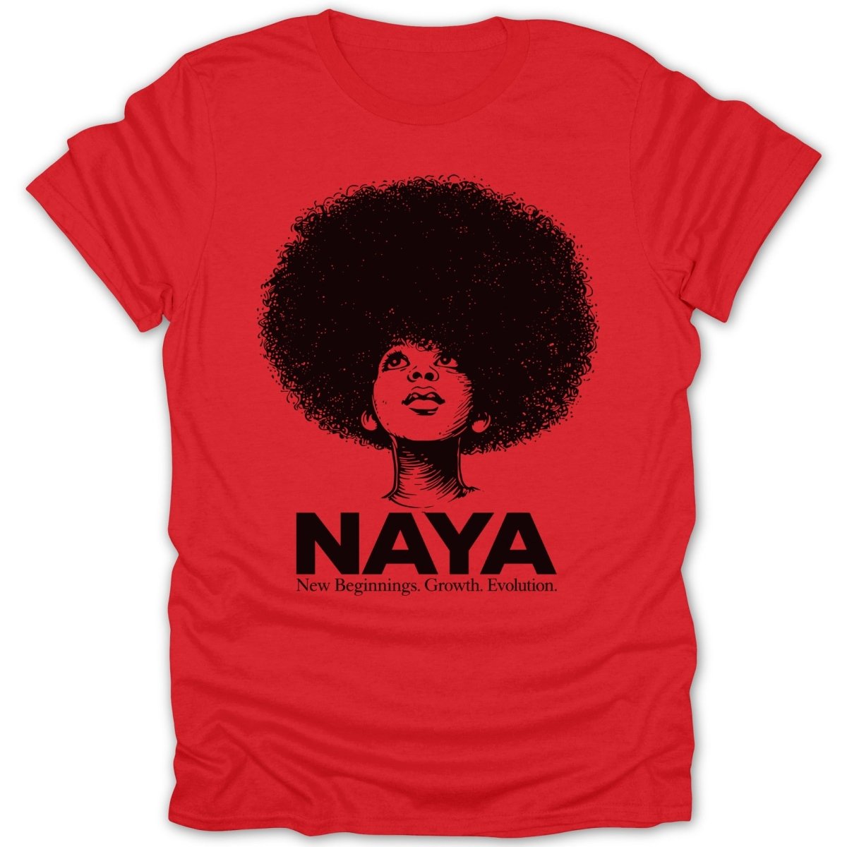 Naya Afro Girl New Beginnings Tee - Zion Threadz