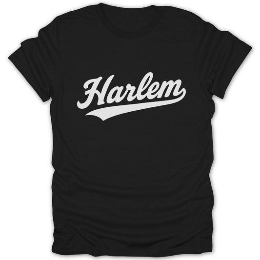 Harlem Text Graphic Black Tee Shirt product