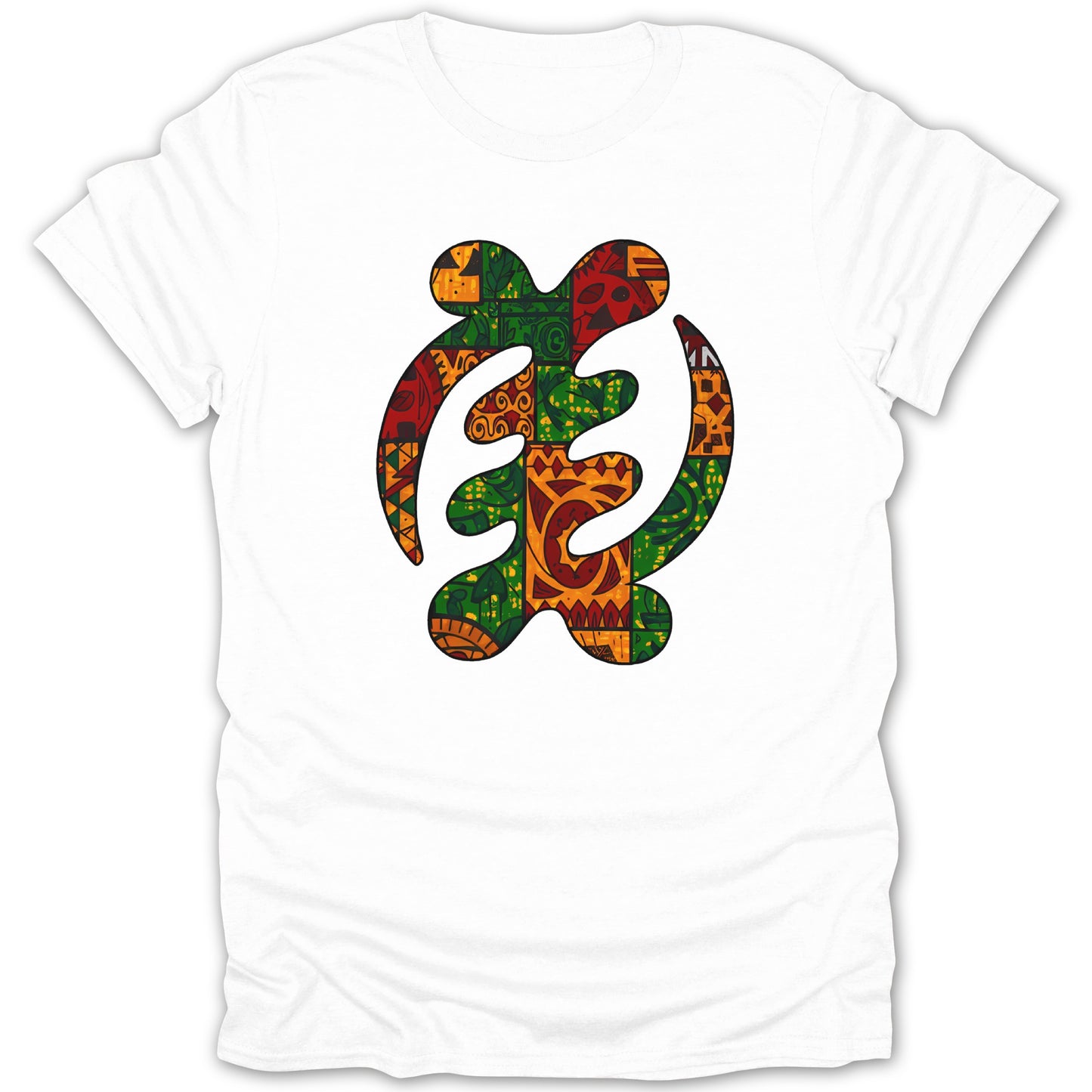 Colorful Tribal Symbol White T-shirt