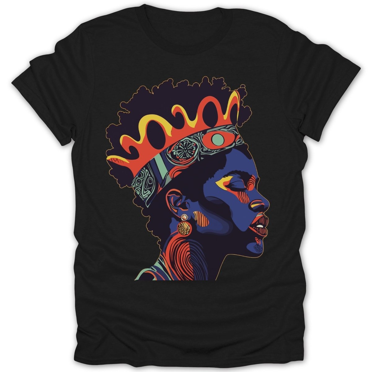 Afro Queen Crown Tee - Zion Threadz