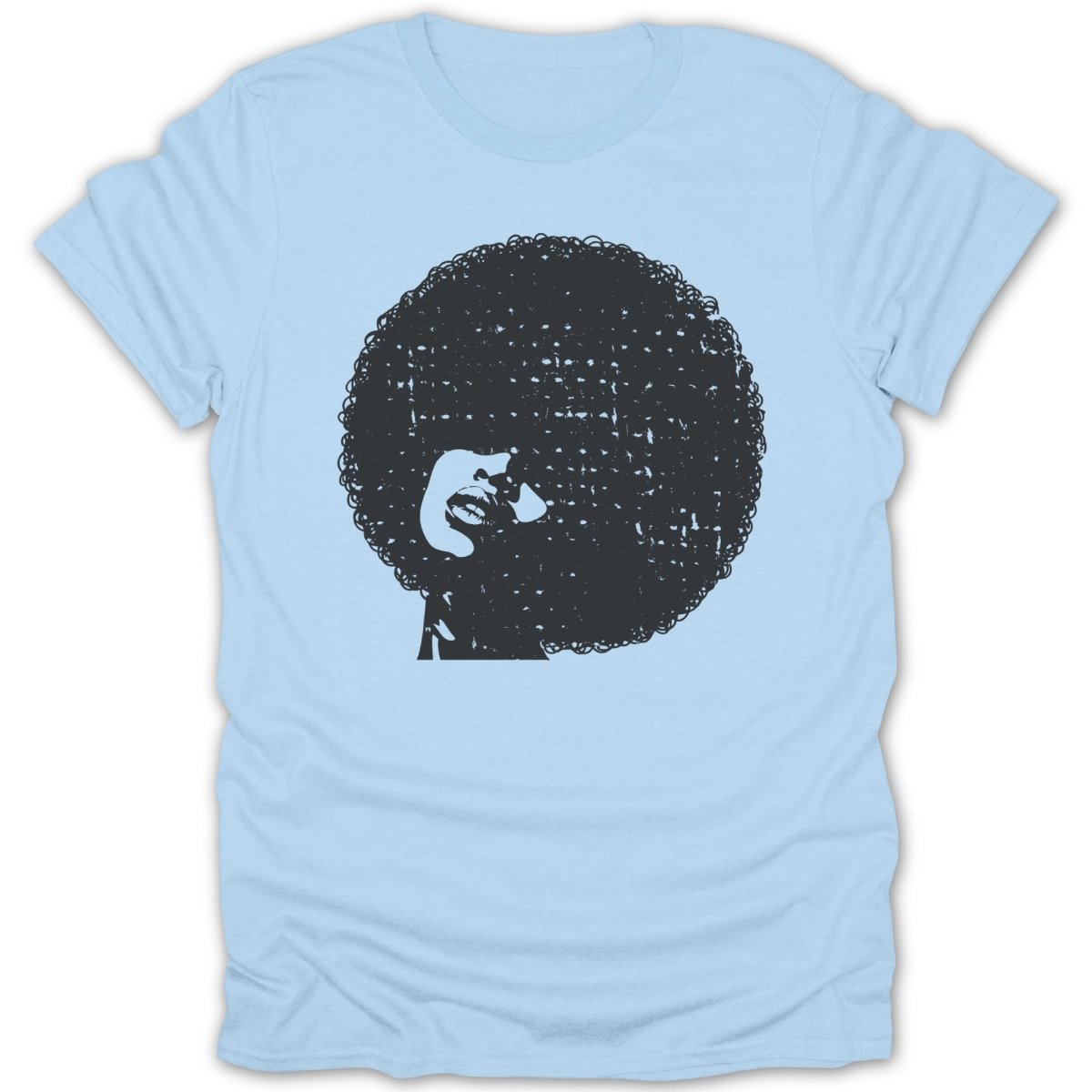 Afro Woman Retro Distressed Tee - Zion Threadz