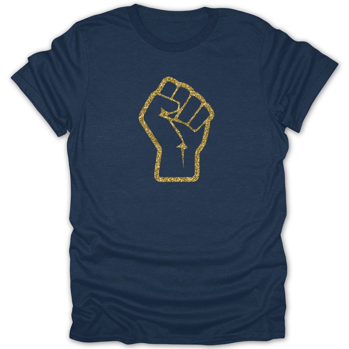 Glitter Gold Fist Tee - Zion Threadz
