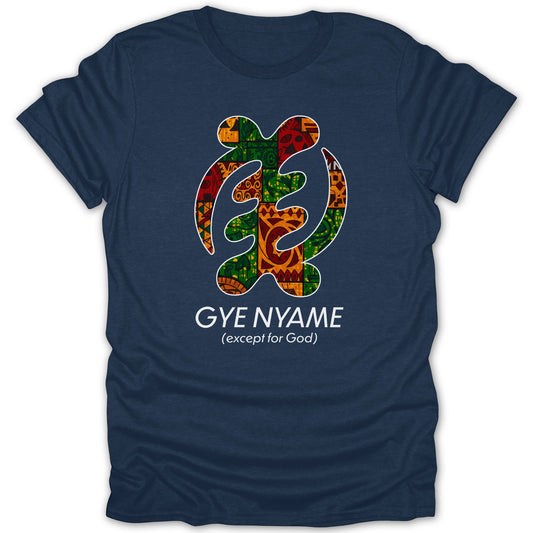 Gye Nyame Design T-shirt With Colorful Symbol Shirt