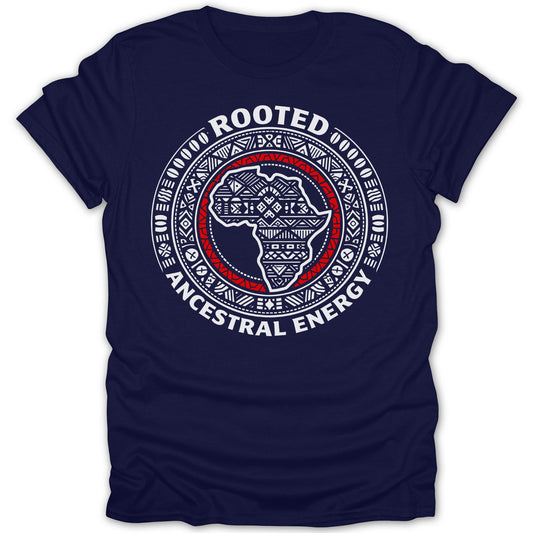 Rooted Ancestral Energy African Map T-Shirt