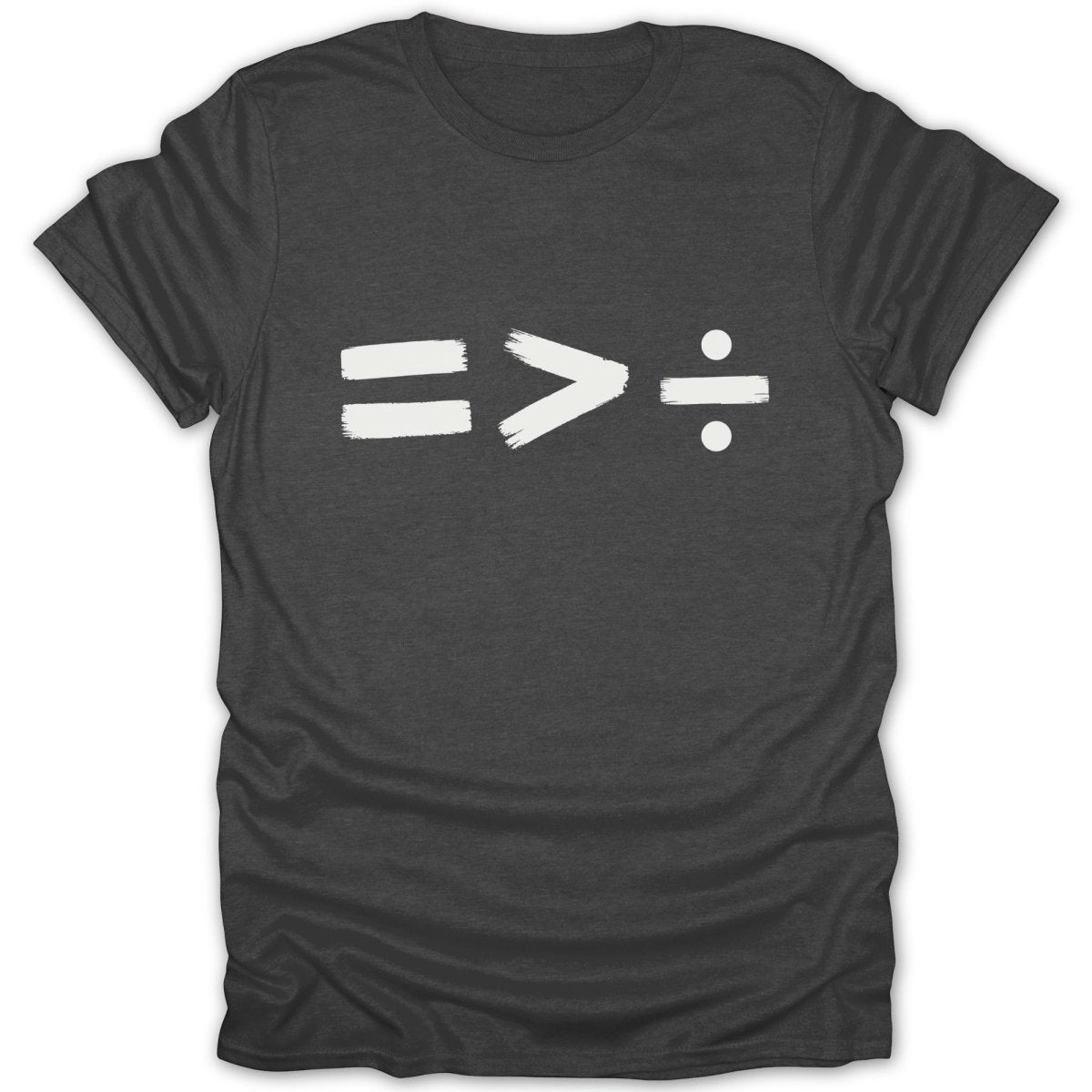 Equality Greater Than Division 2 BW Tee - Zion Threadz