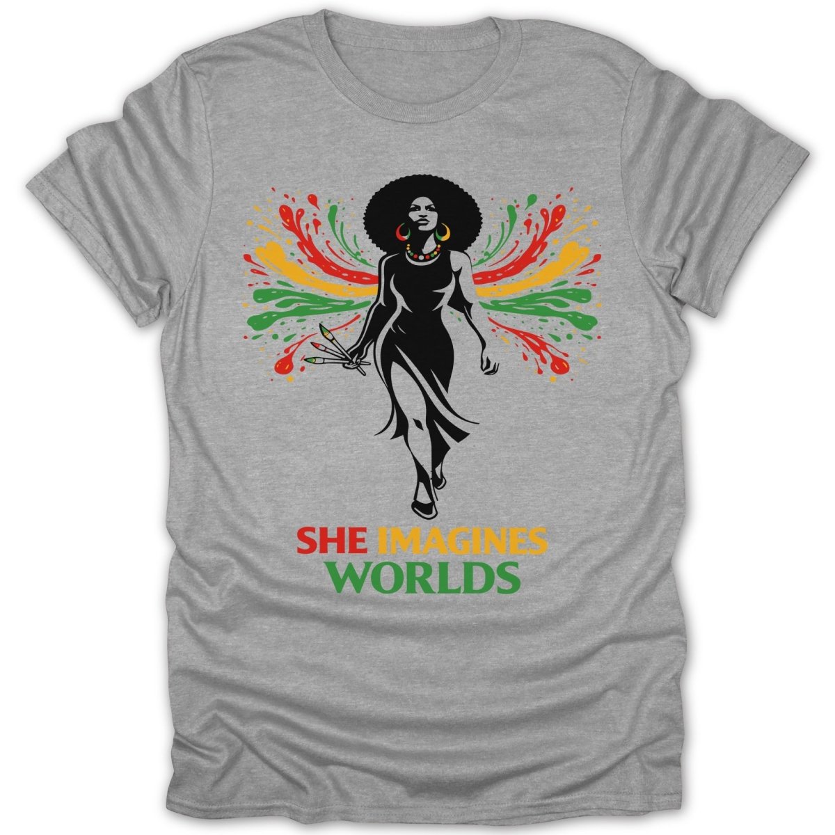 She Imagines Worlds Tee - Zion Threadz