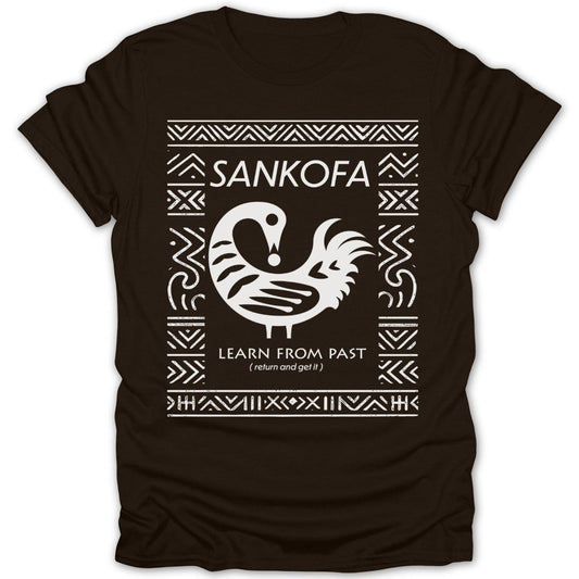 Sankofa Adinkra Pattern Tee - Zion Threadz