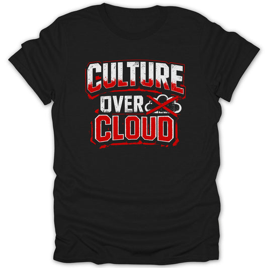 Culture Over Cloud Printed Statement T-Shirt