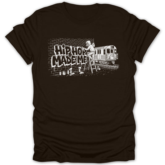Hip Hop Made Me Graffiti Subway Art T-Shirt