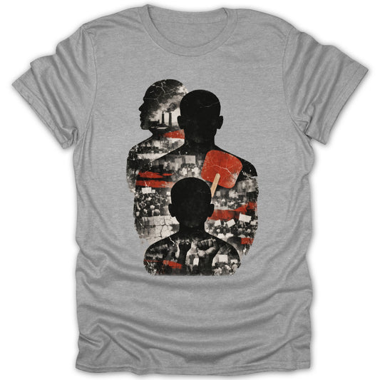 Unique Graphic Print Silhouette Design T-shirt Product