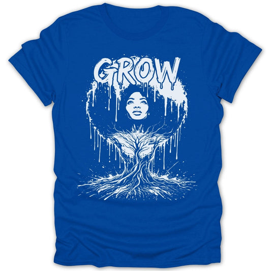 Black Girl Grow BW Tee - Zion Threadz