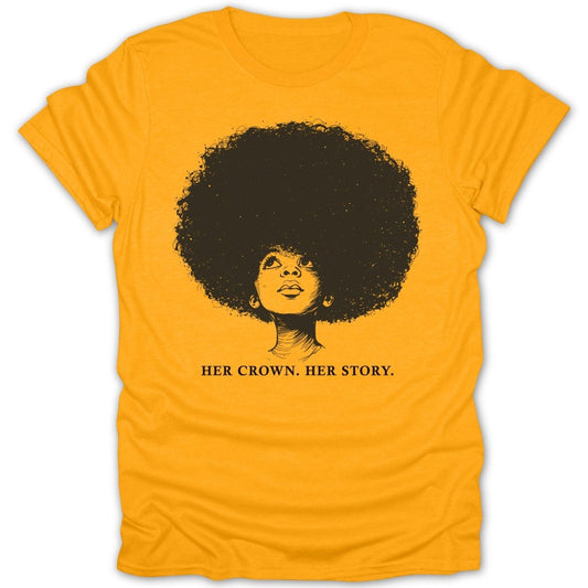 Afro Girl Portrait W/ Quotes Tee - Zion Threadz