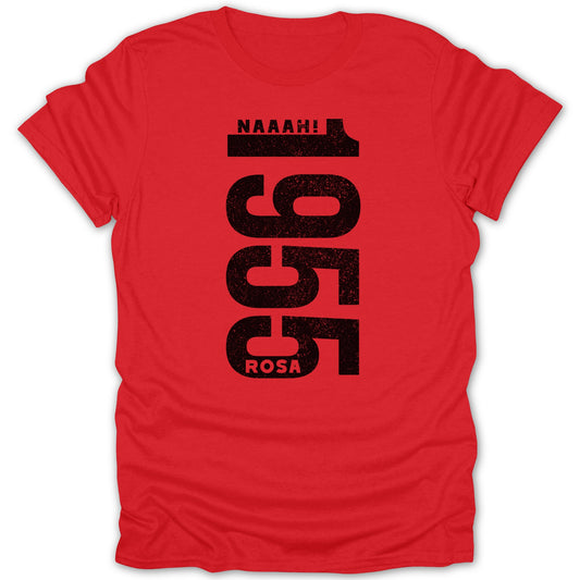NAAAH 1955 Rosa Bold Vertical Text T-Shirt