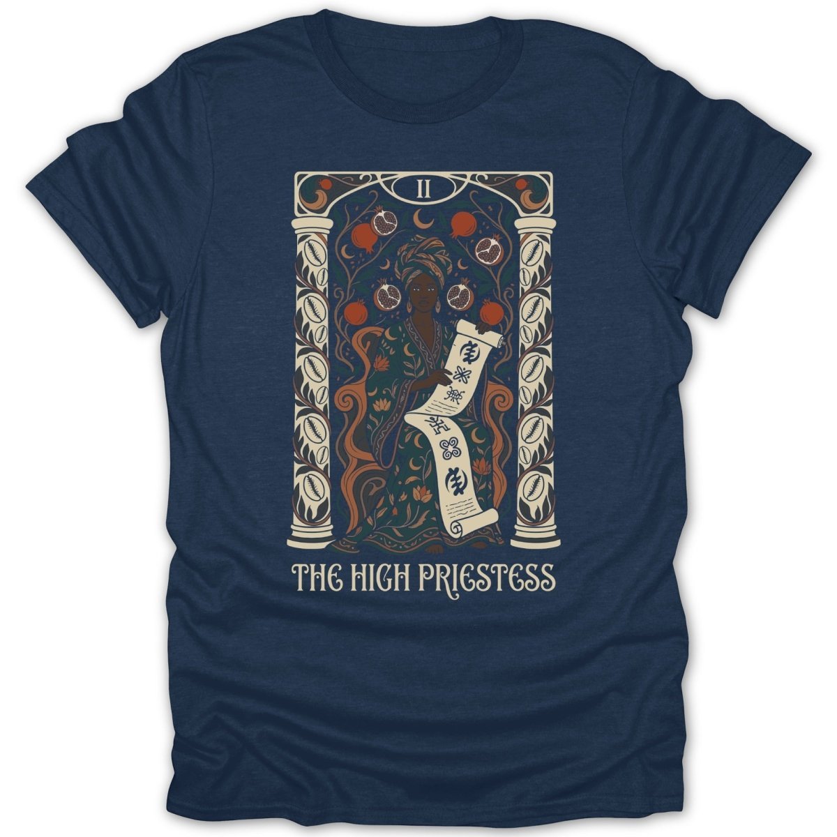 High Priestess Color Tarot Tee - Zion Threadz