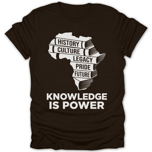 Knowledge Is Power Africa Books Tee - Zion Threadz
