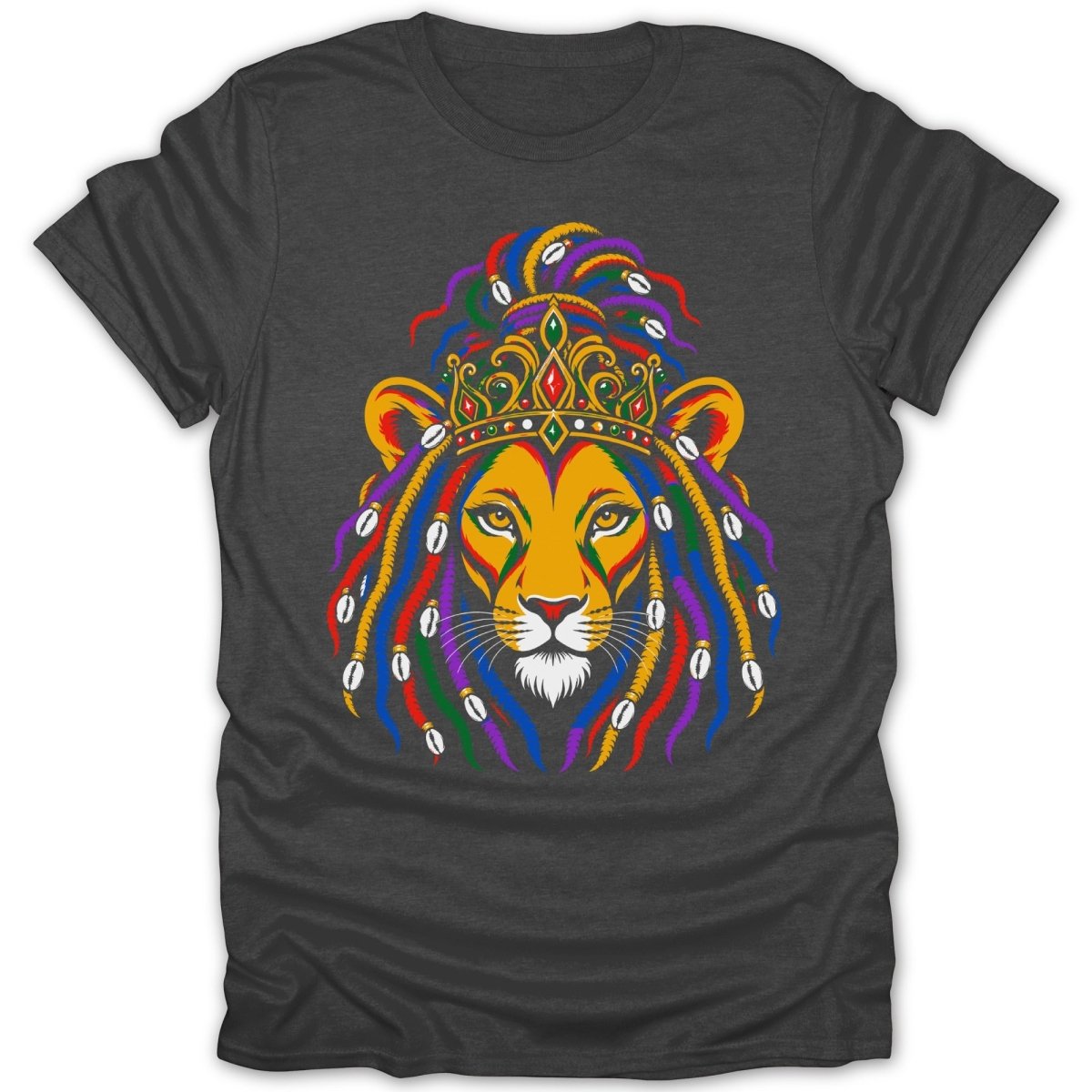 Reggae Lioness With Dreads PB Tee - Zion Threadz