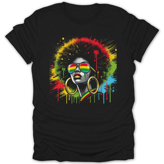Silver Beauty Rainbow Splatter Tee - Zion Threadz