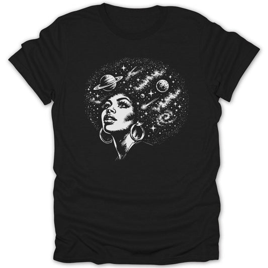 Afro Girl Celestial Dreamer Tee - Zion Threadz