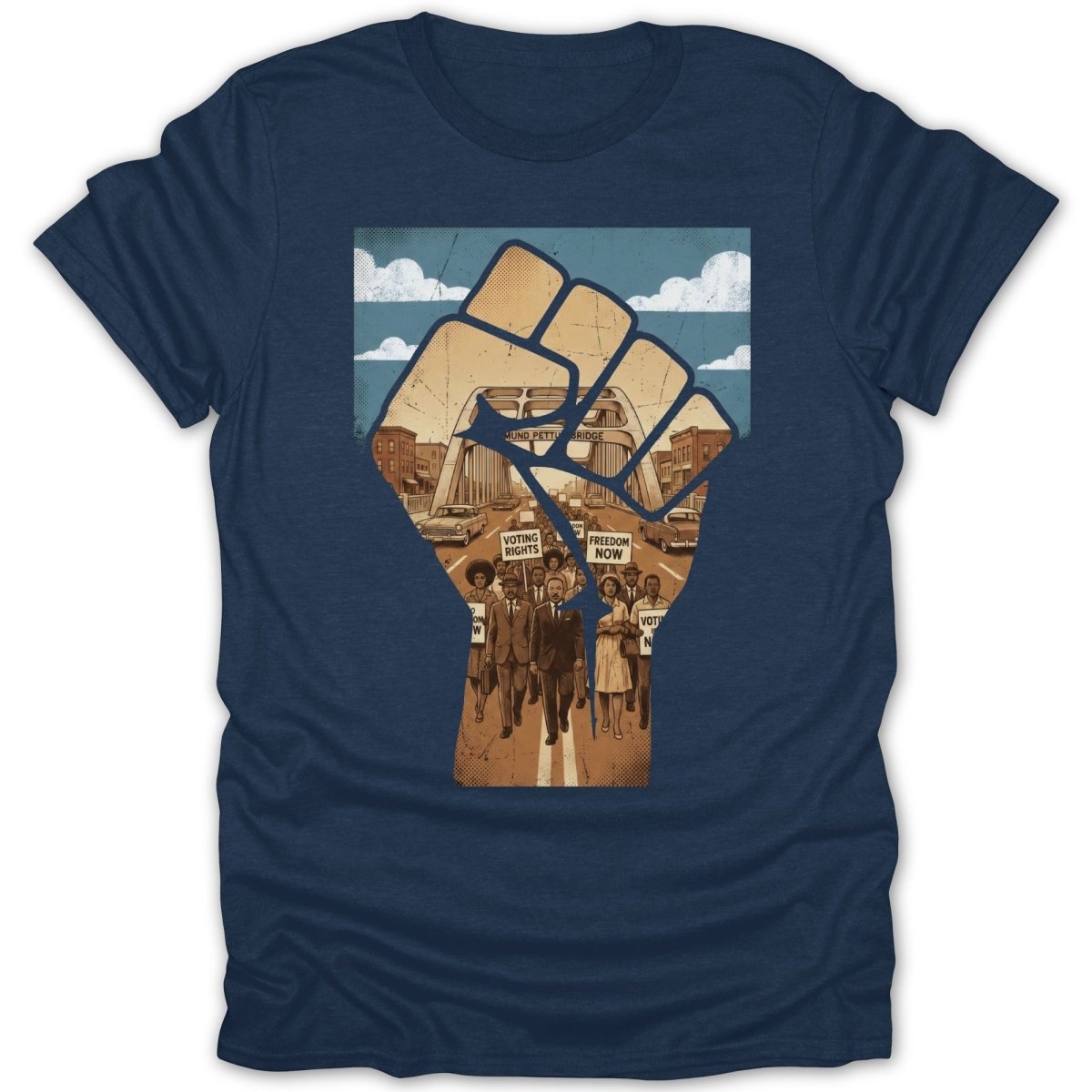 Black Fist Civil Rights Tee - Zion Threadz