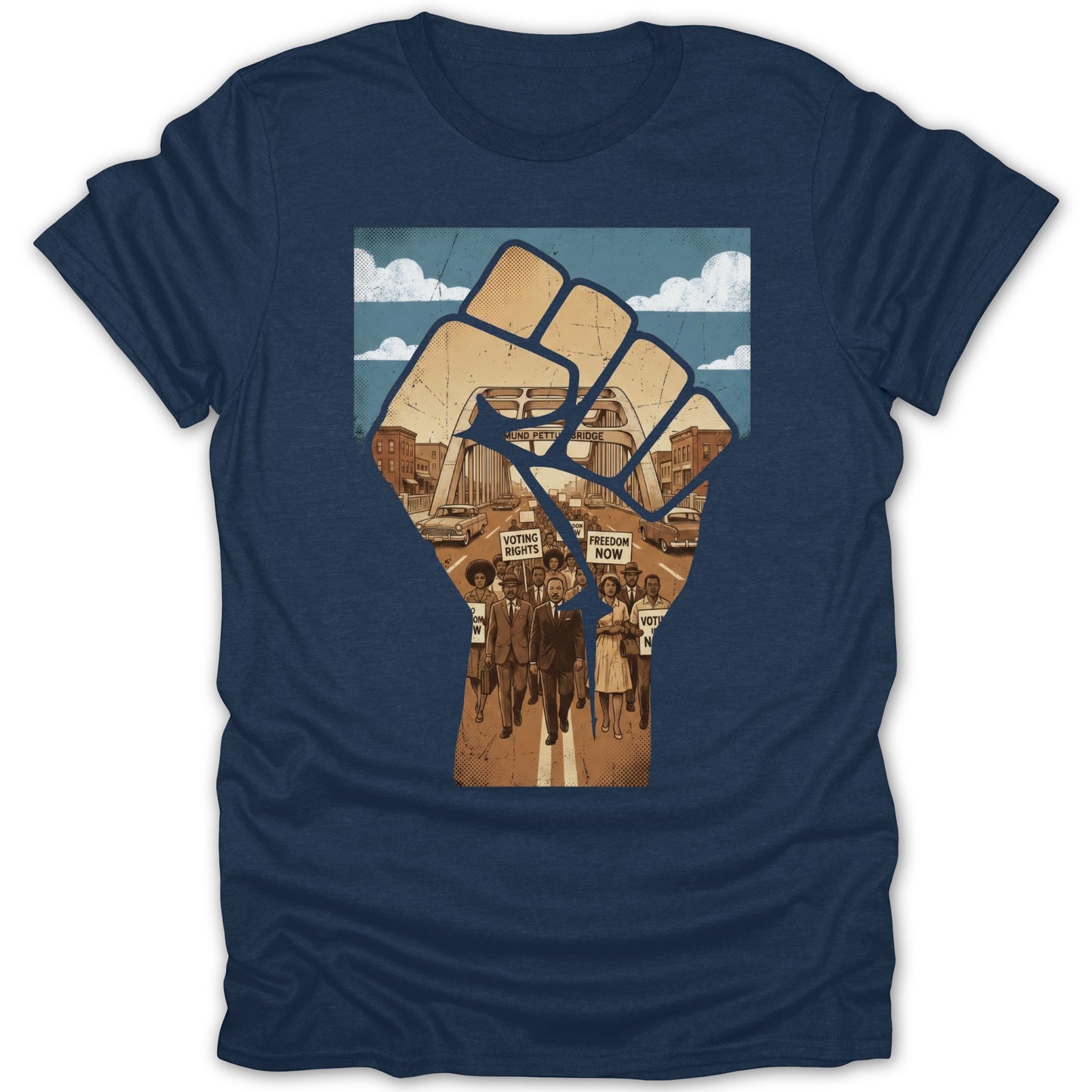 Powerful Voting Rights Movement T-shirt with Artwork