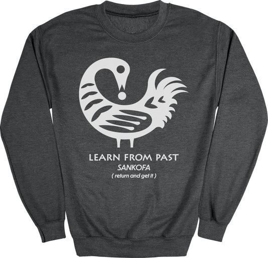 Sankofa Adinkra Learn From Past Sweatshirt - Zion Threadz