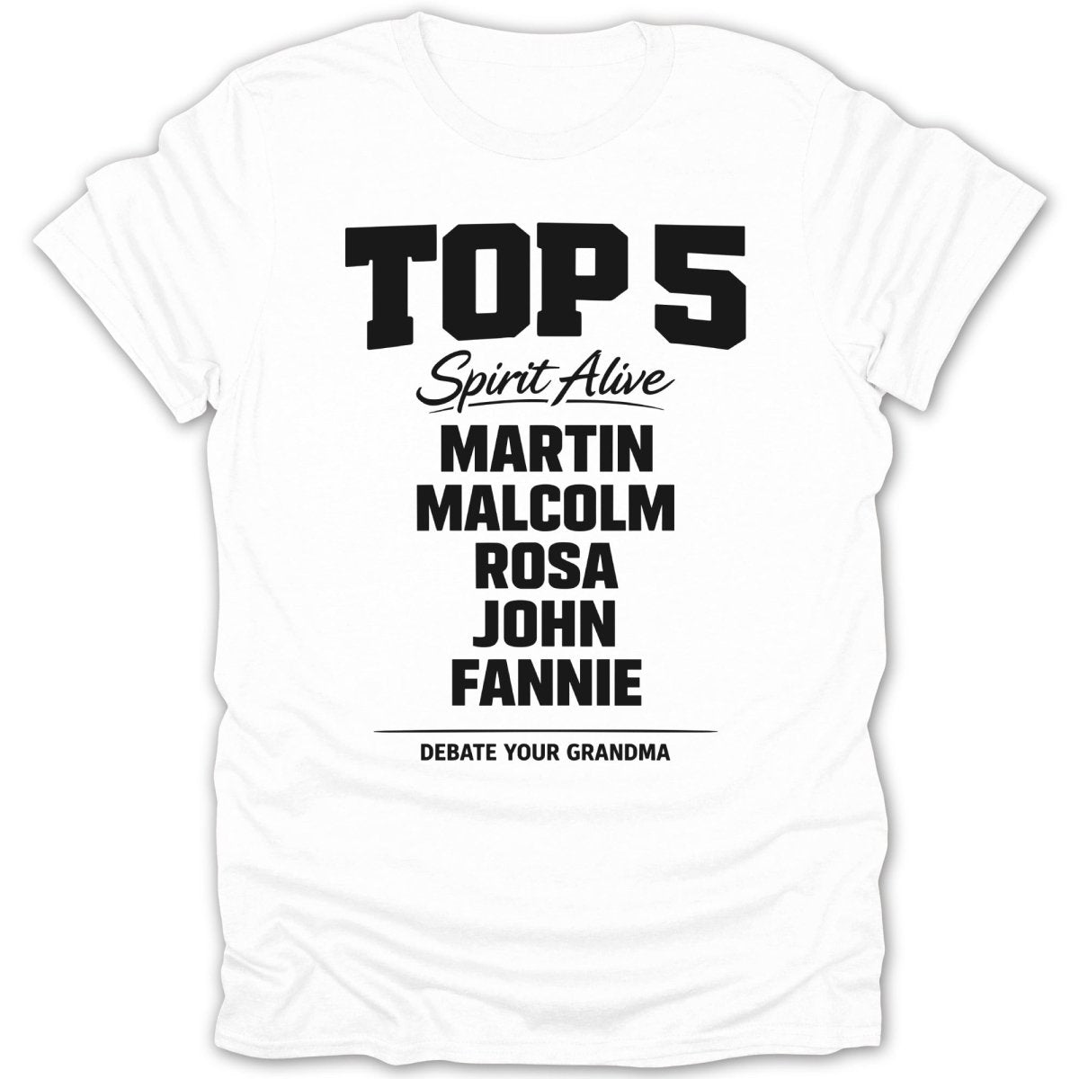 Top 5 Civil Rights Tee - Zion Threadz