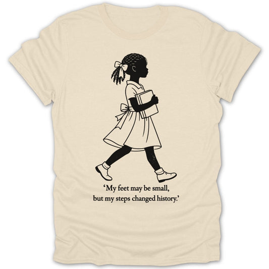 My Feet Changed History Line Art Tee - Zion Threadz