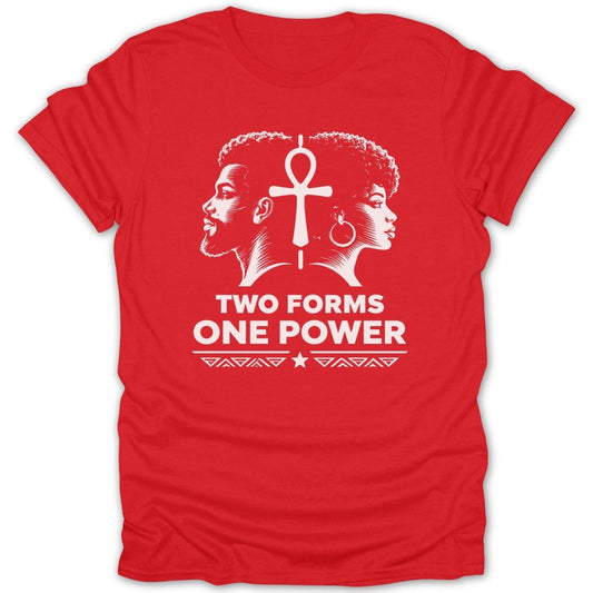 Two Forms One Power Ankh Tee - Zion Threadz