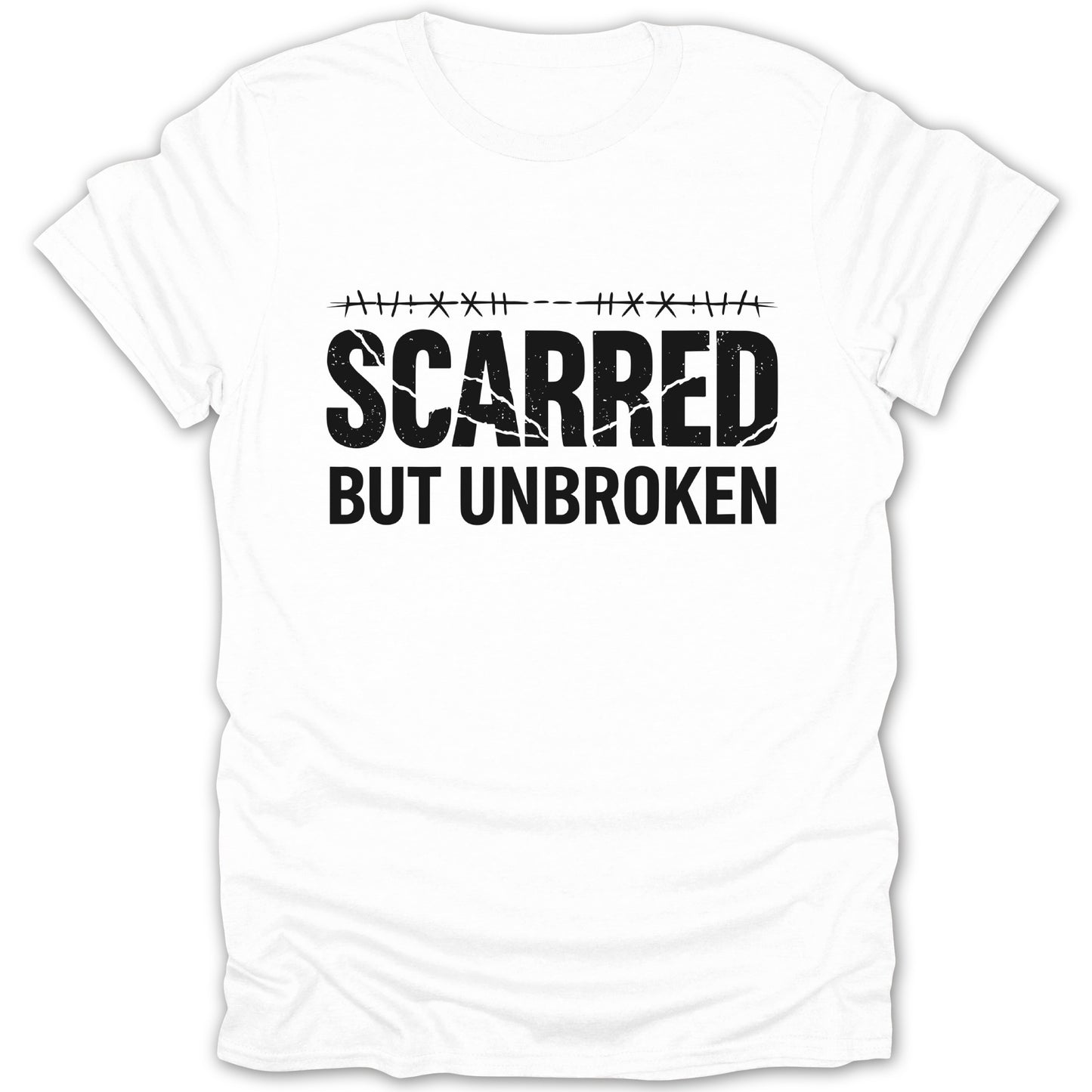 Scarred But Unbroken Inspirational Shirt