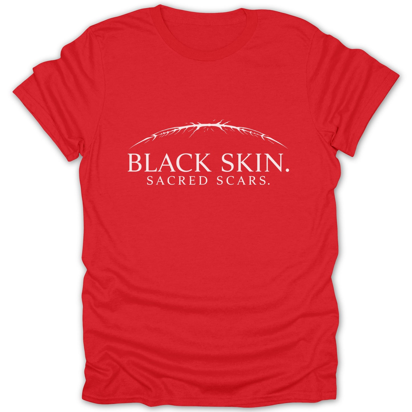 Black Skin Sacred Scars Inspirational Message Shirt