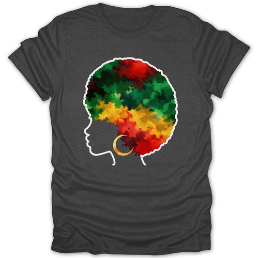 Vibrant Heritage Afro Tee - Zion Threadz
