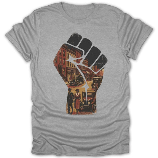 Retro Fist 1900's Tee - Zion Threadz