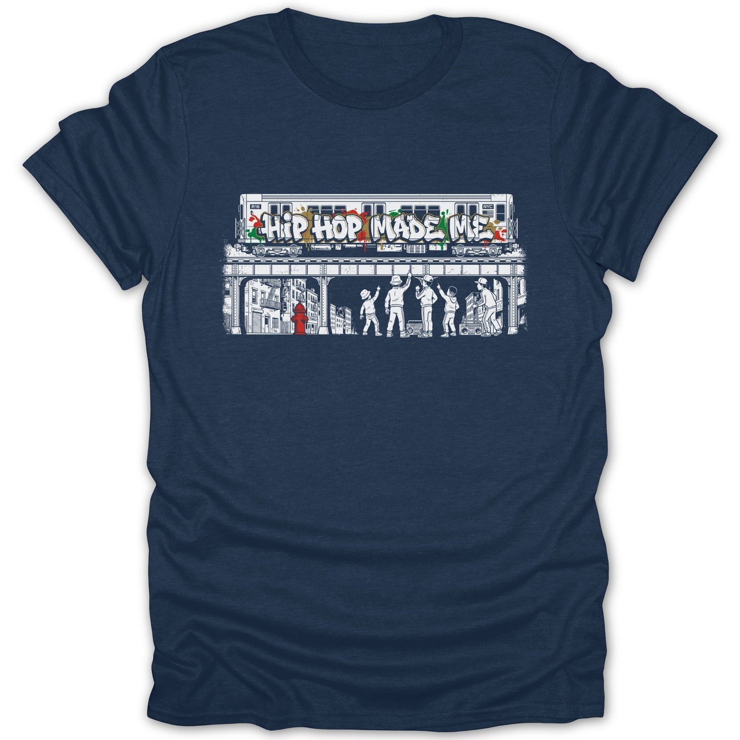 Hip Hop Made Me Train and Street Art Graphic T-Shirt