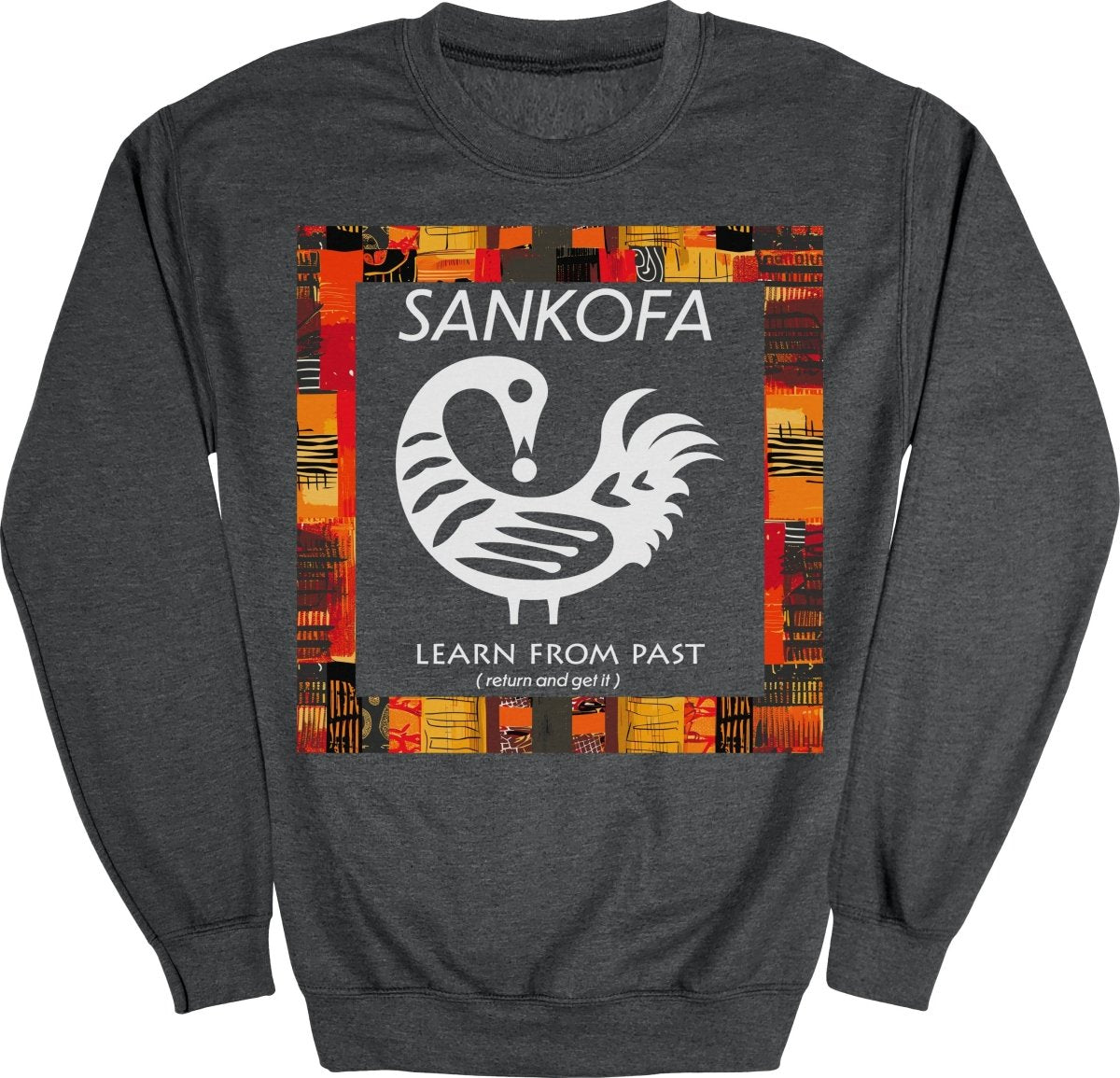 Adinkra Sankofa Color Pattern Sweatshirt - Zion Threadz