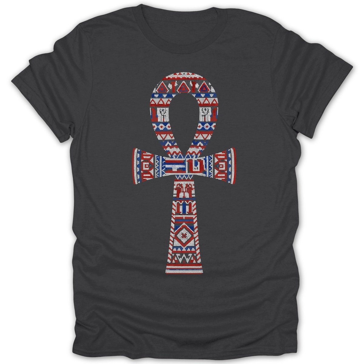 Geometric Ankh Bead Pattern Tee - Zion Threadz