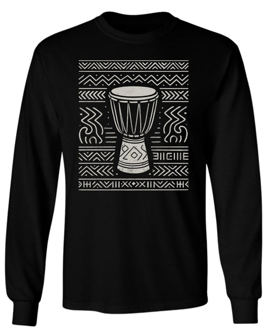 Tribal Drum Pattern Long Sleeve - Zion Threadz