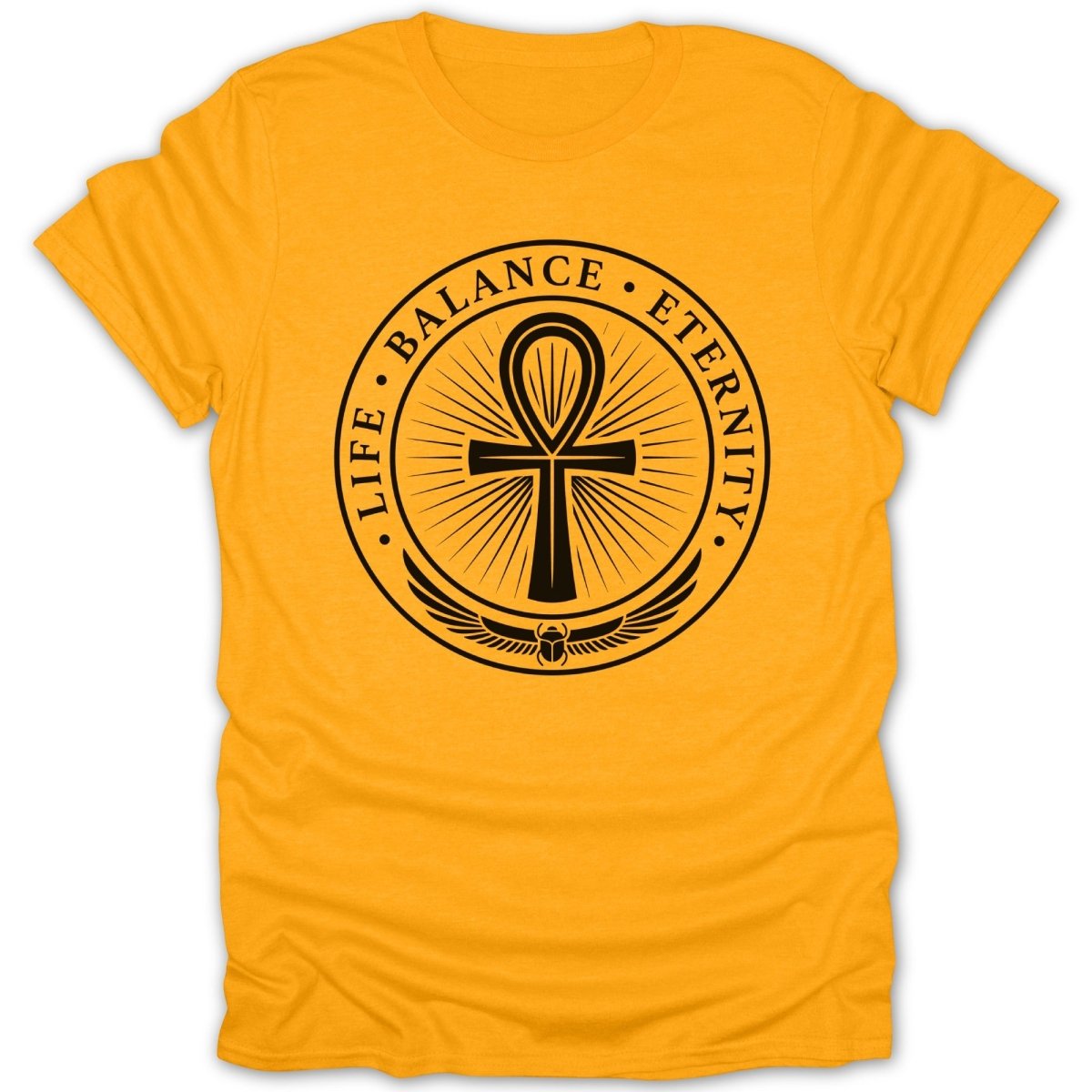Life Balance Eternity Ankh BW Tee - Zion Threadz