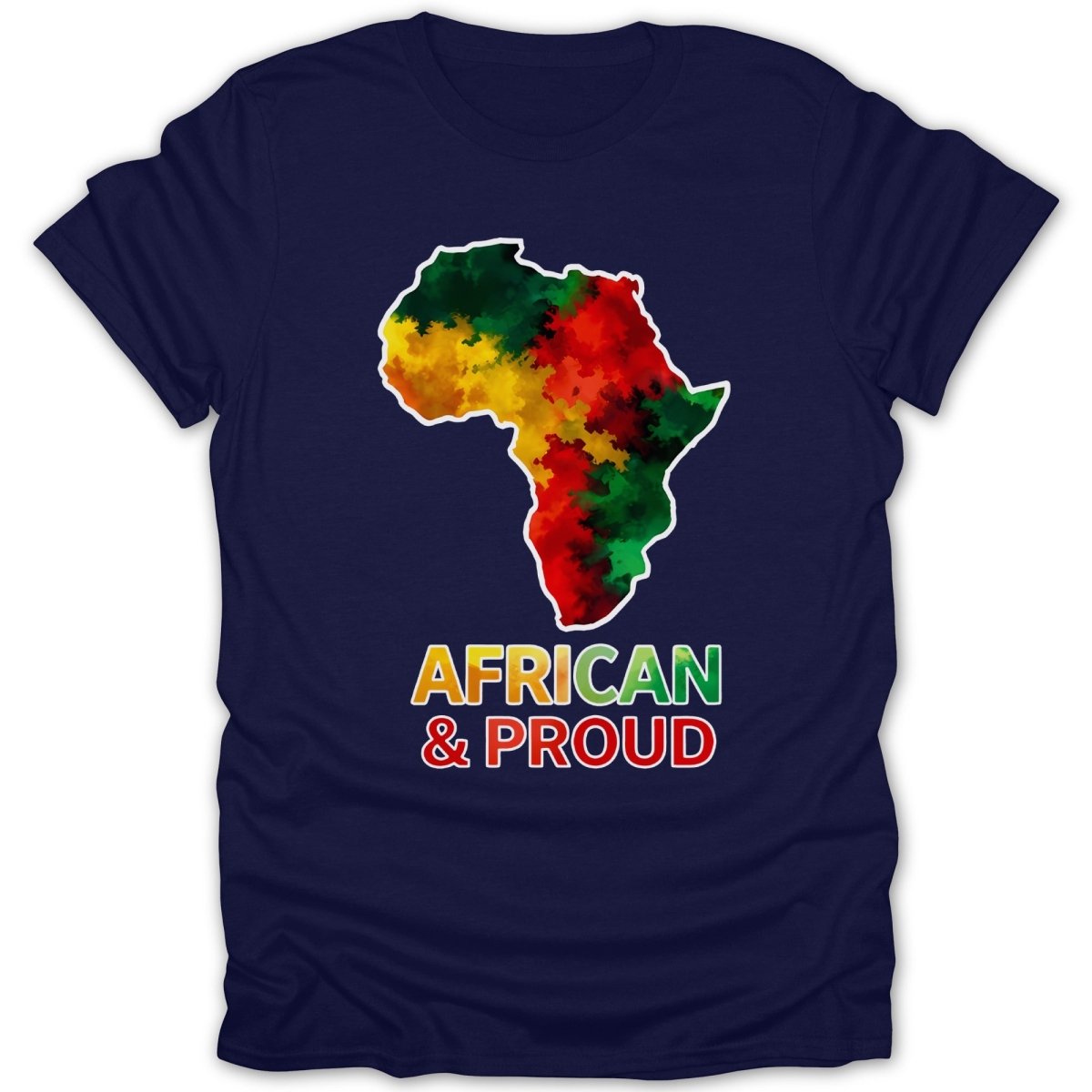 African & Proud Map Tee - Zion Threadz