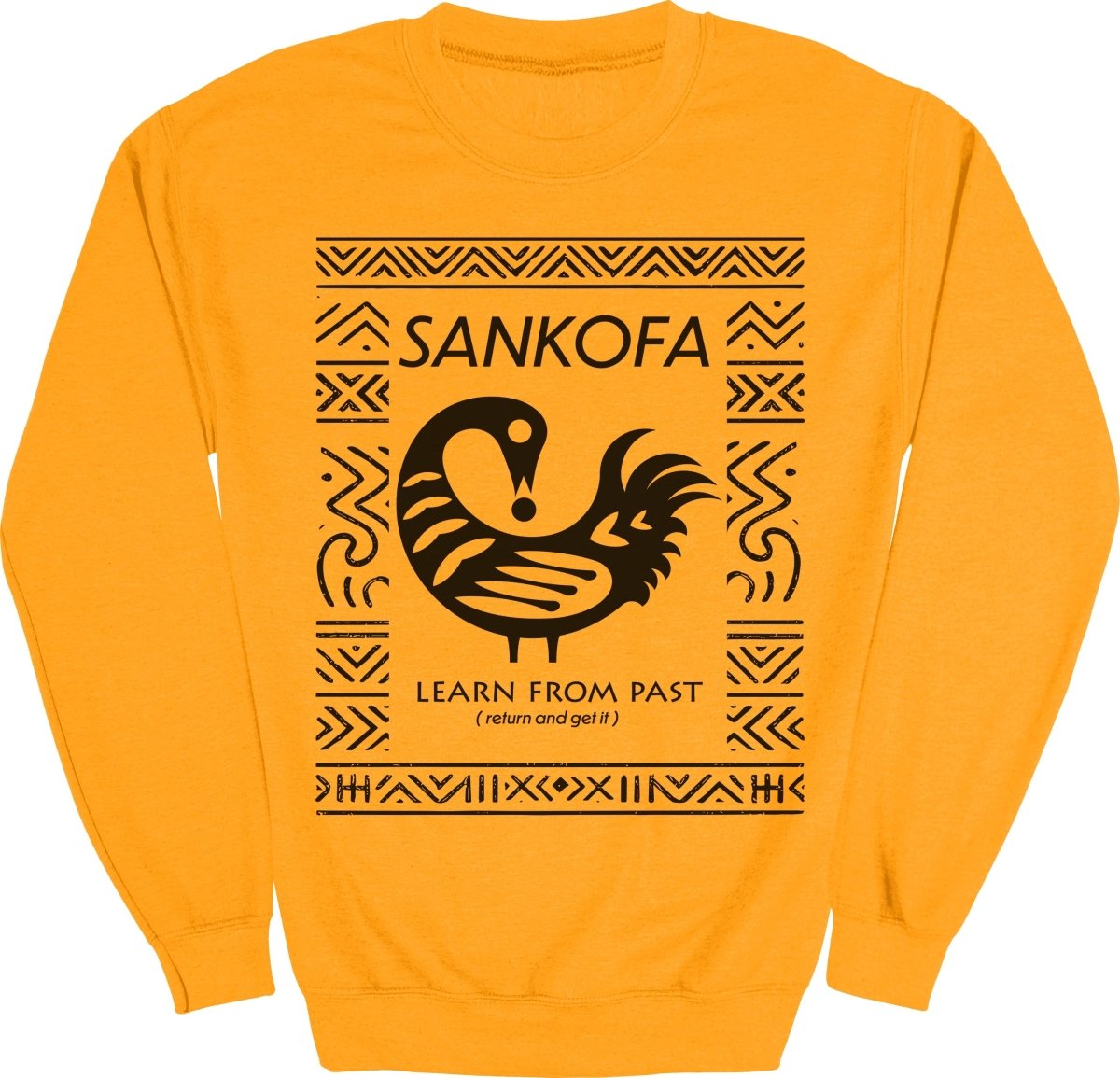 Sankofa Adinkra Pattern Sweatshirt - Zion Threadz