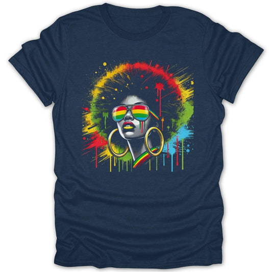 Silver Beauty Rainbow Splatter Tee - Zion Threadz