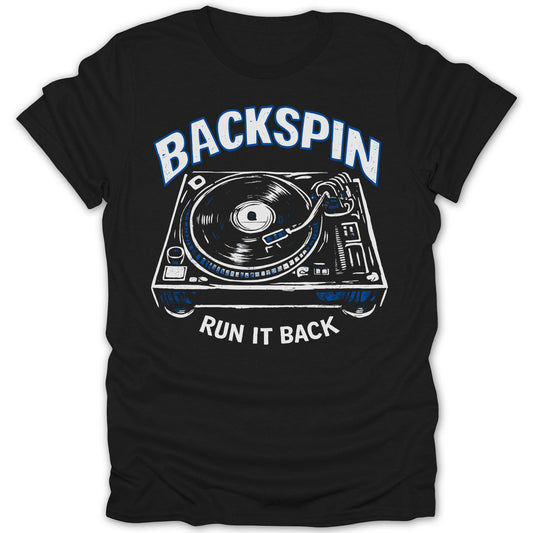 BACKSPIN Run It Back Turntable Graphic T-Shirt