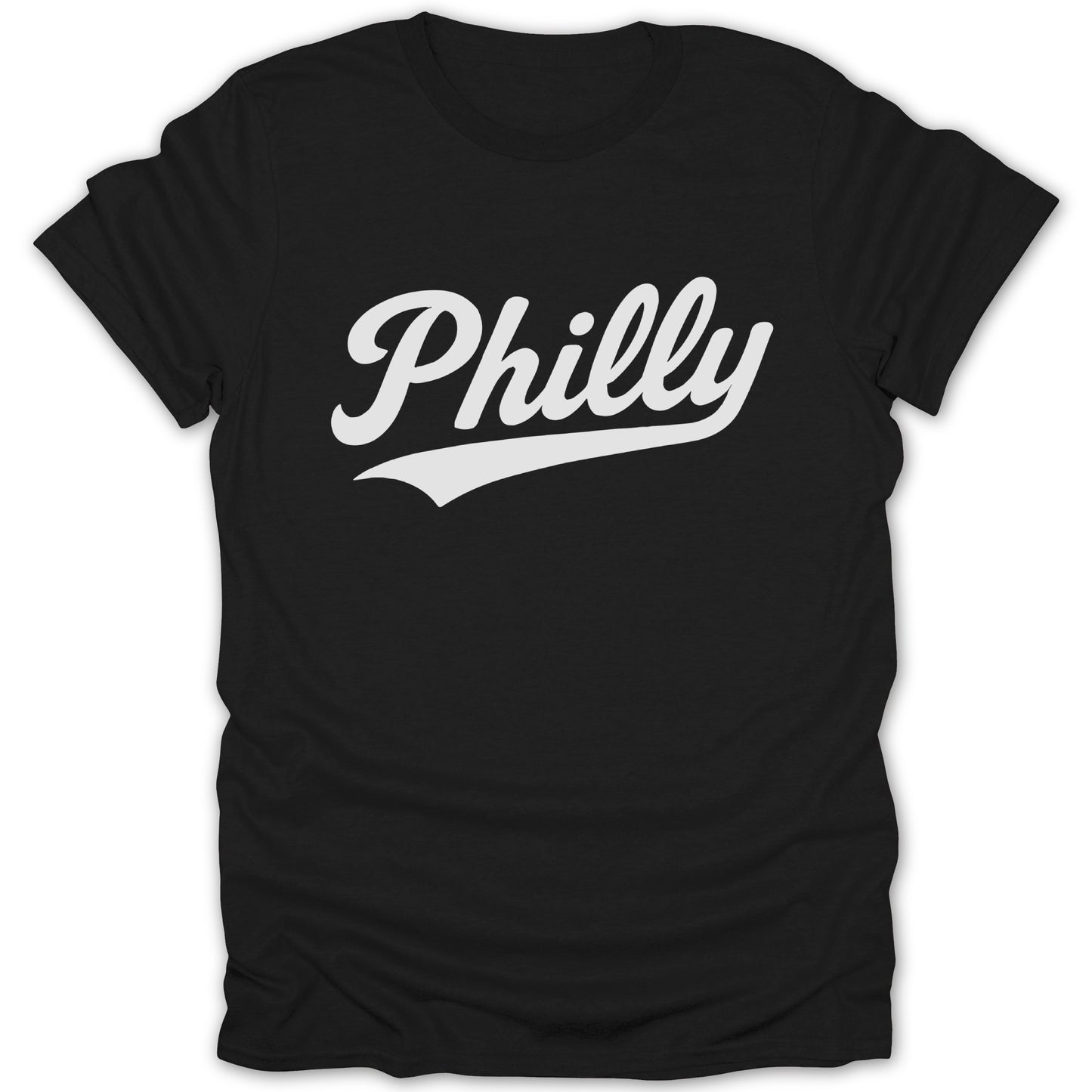 Philly Script Font Black Short Sleeve T-Shirt product