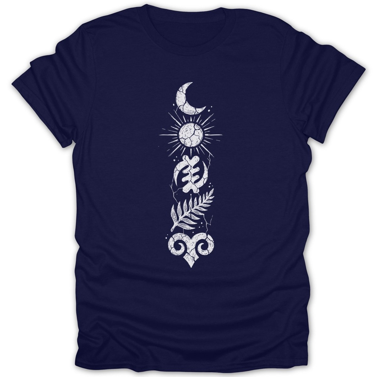 Distressed Celestial Adinkra Tee - Zion Threadz