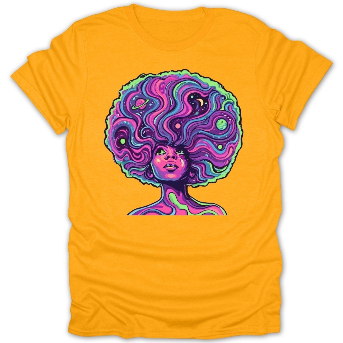 Cosmic Dreamer Black Girl Tee - Zion Threadz